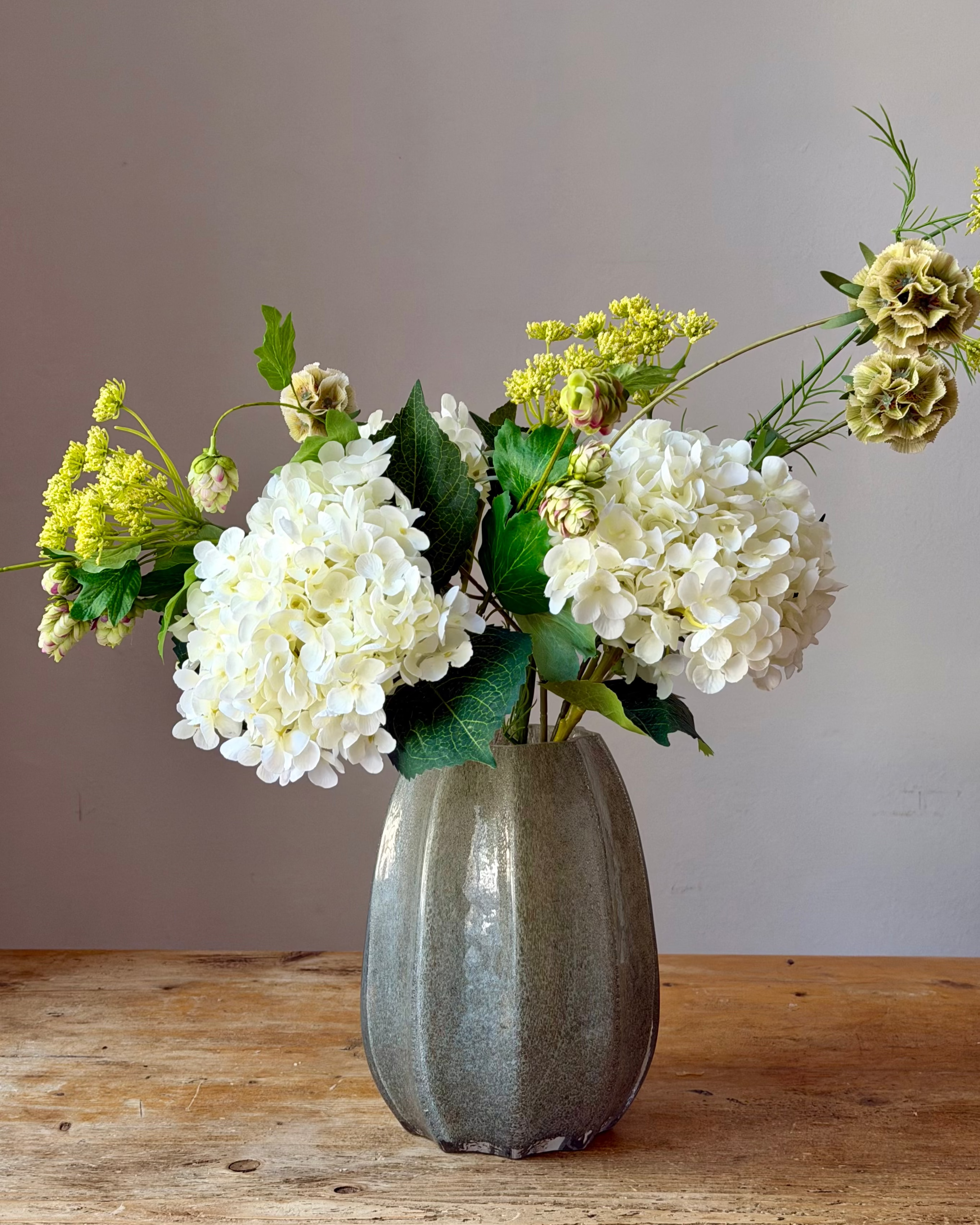 Hortensia Cream - Kunstblumen Bouquet